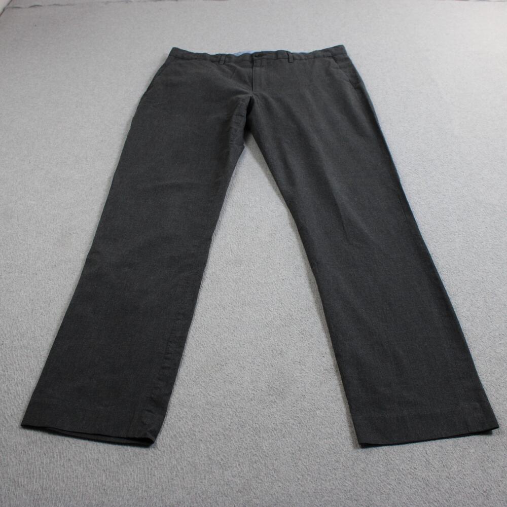 Polo Ralph Lauren Pants Men 36x34 Gray Stretch Straight Chino Office Heritage